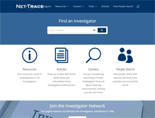 Tablet Screenshot of nettrace.com.au